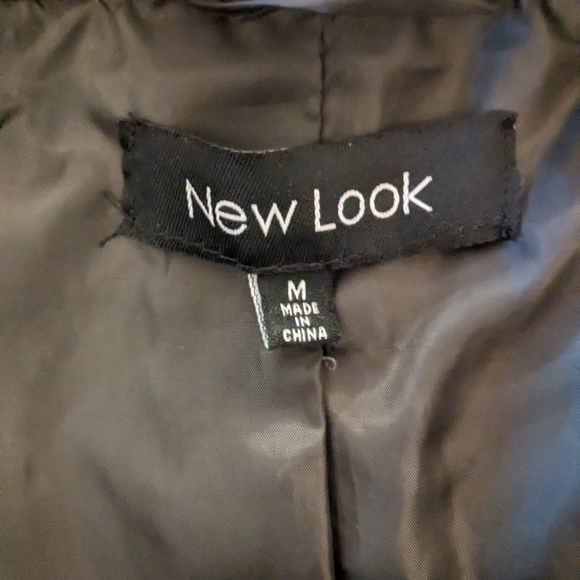 Vegan Leather Olive Green Moto jacket size M - Picture 7 of 12